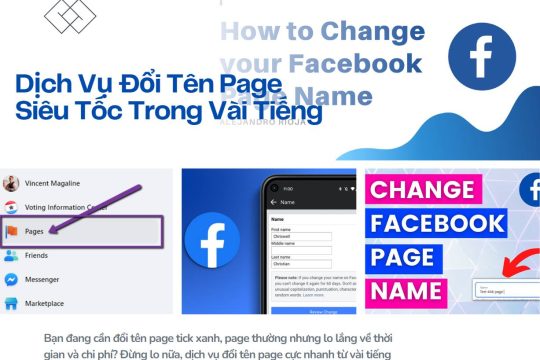 Dịch Vụ Đổi Tên Page Chuyên Nghiệp - Siêu Tốc Trong Vài Tiếng!