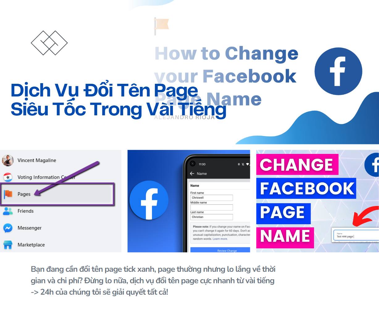 Dịch Vụ Đổi Tên Page Chuyên Nghiệp - Siêu Tốc Trong Vài Tiếng!